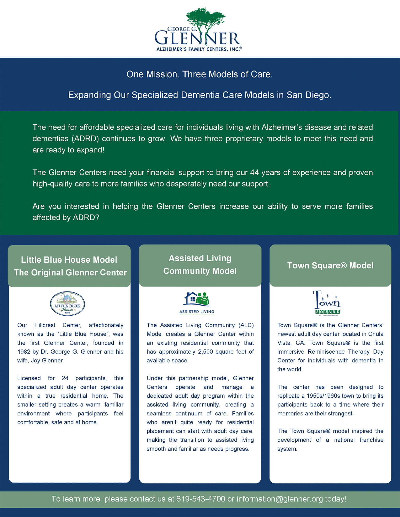 Dementia Care Innovation Institute Flyer page 2